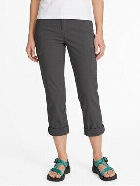 EDDIE BAUER Roll Up Convertible Hiking Pant Gray  10 Tall 36”W inseam 34”/26"